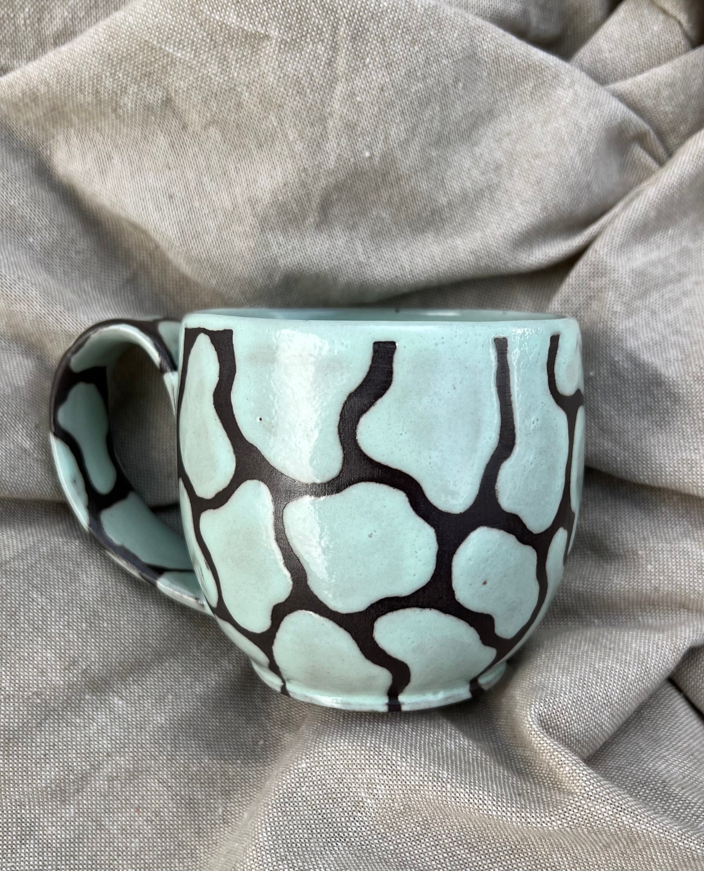Aqua Blob Mug