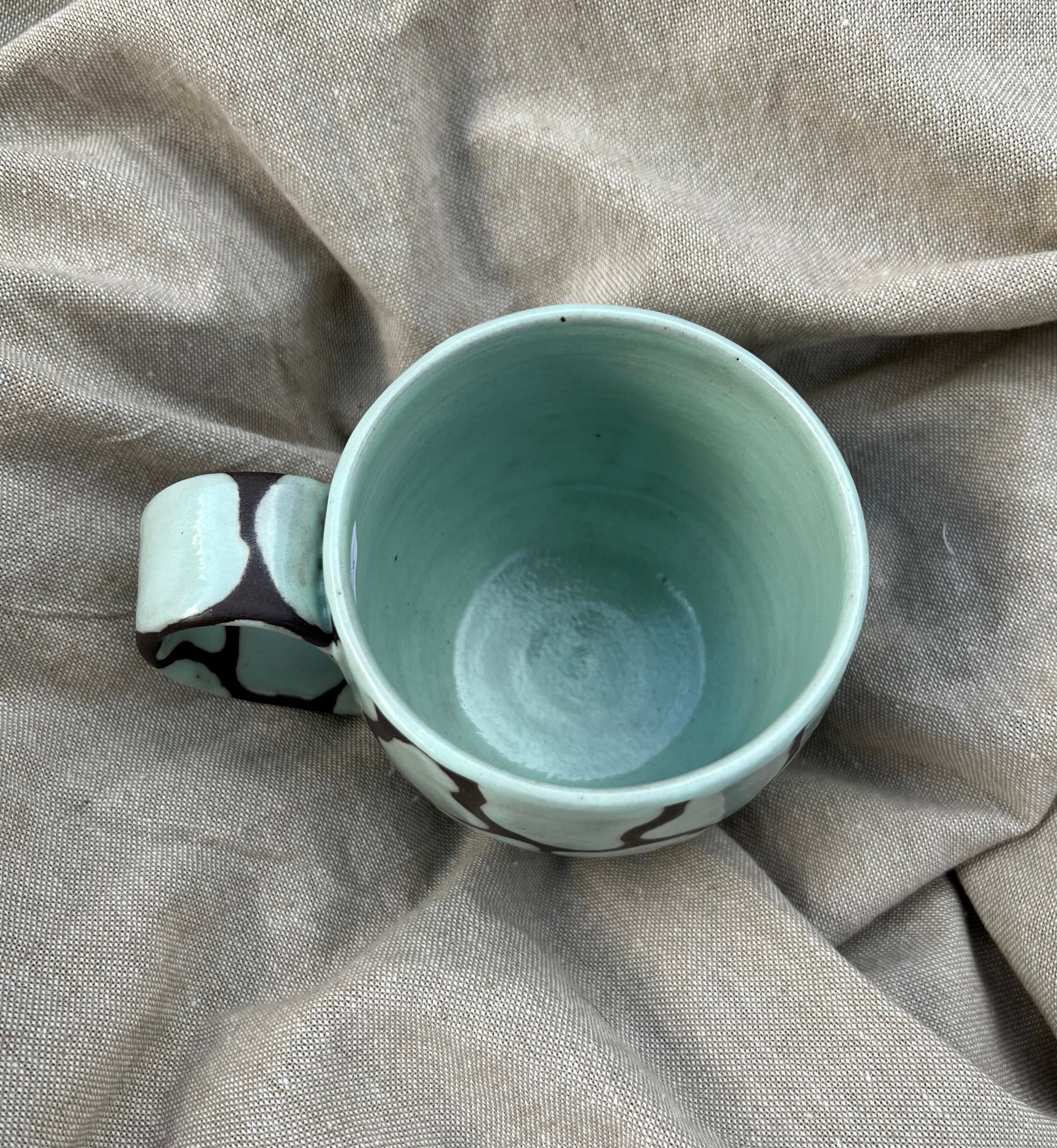 Aqua Blob Mug