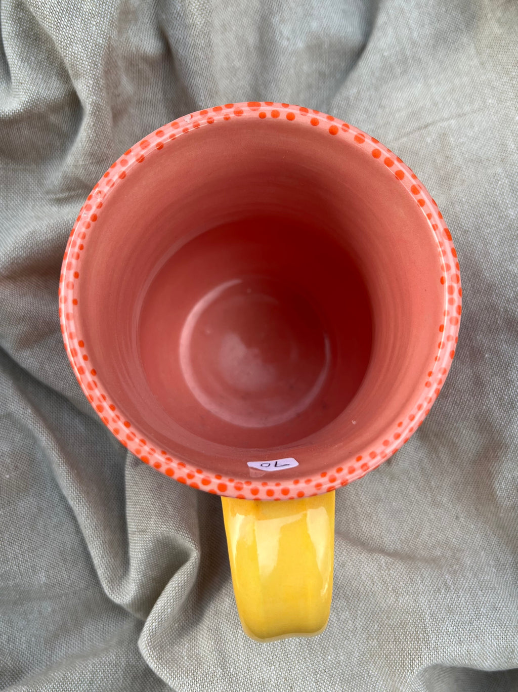Pink n Yellow Dot Mug