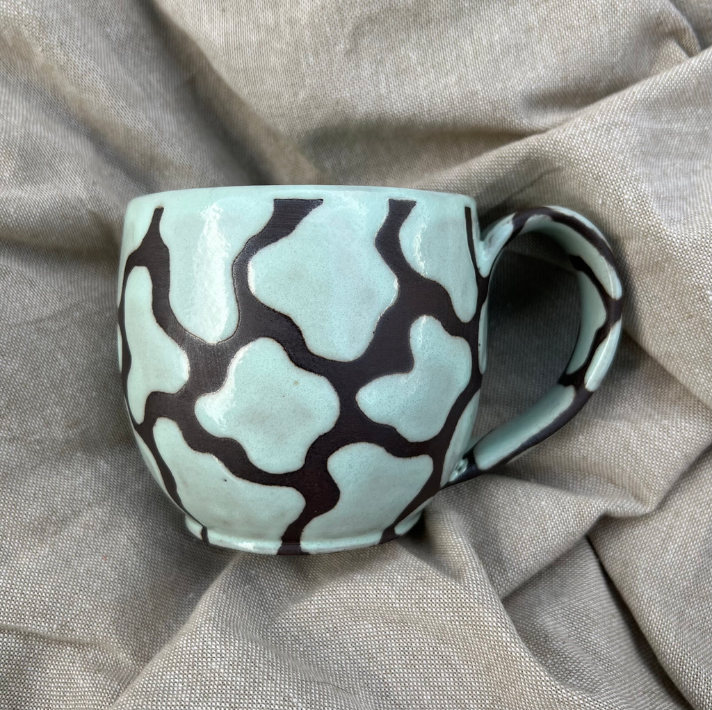 Aqua Blob Mug