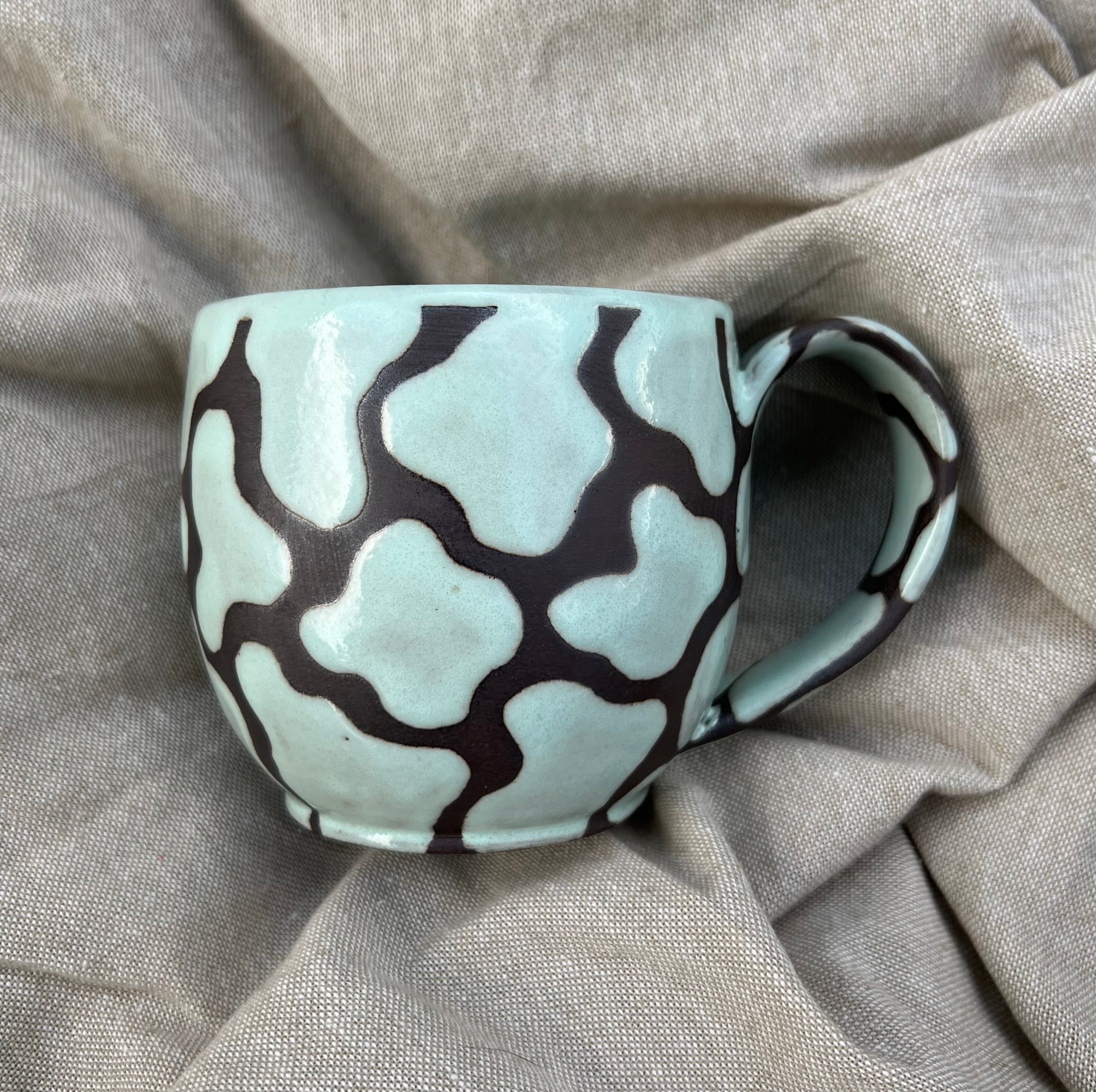 Aqua Blob Mug