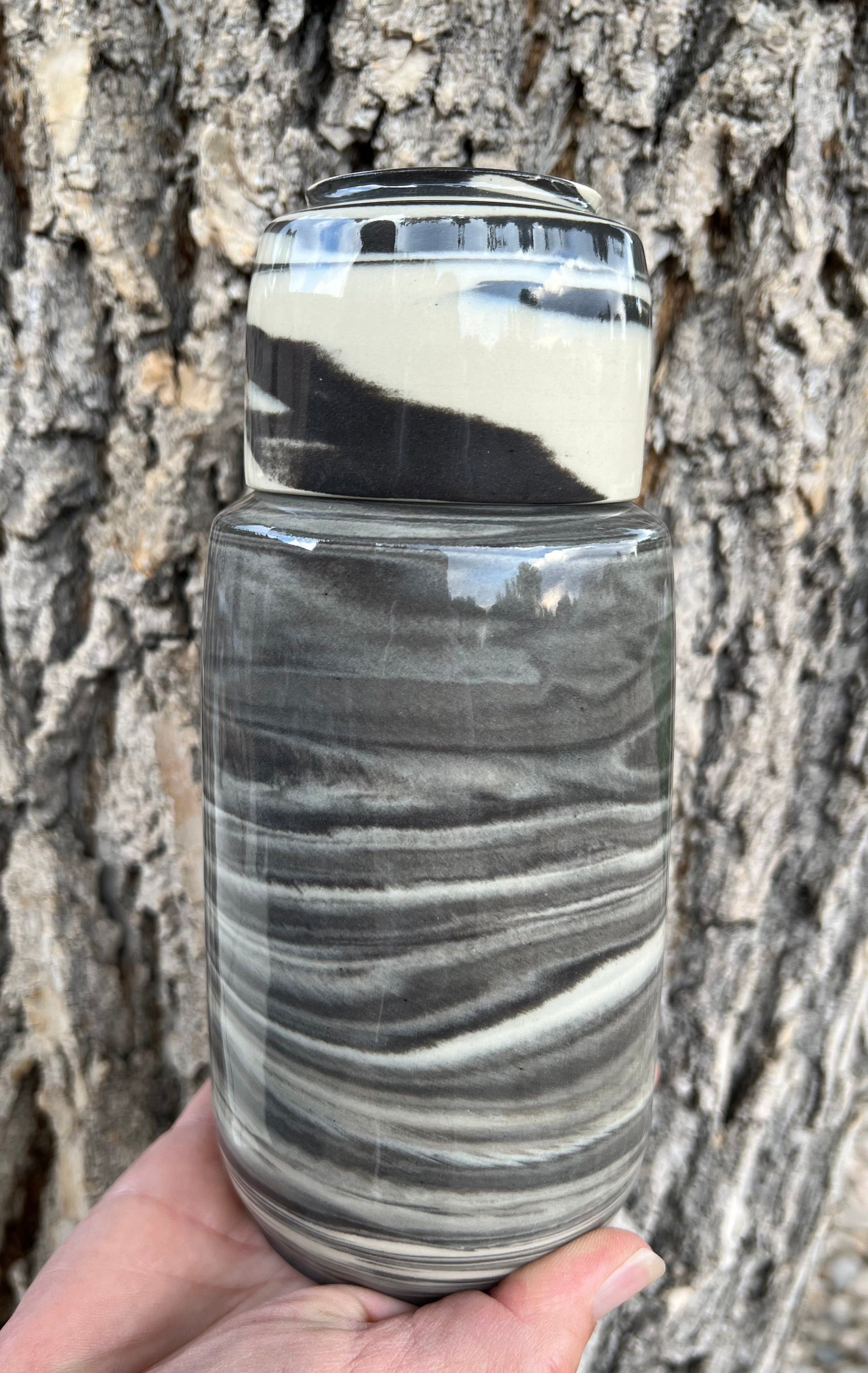 Marbled Bedside Carafe 2