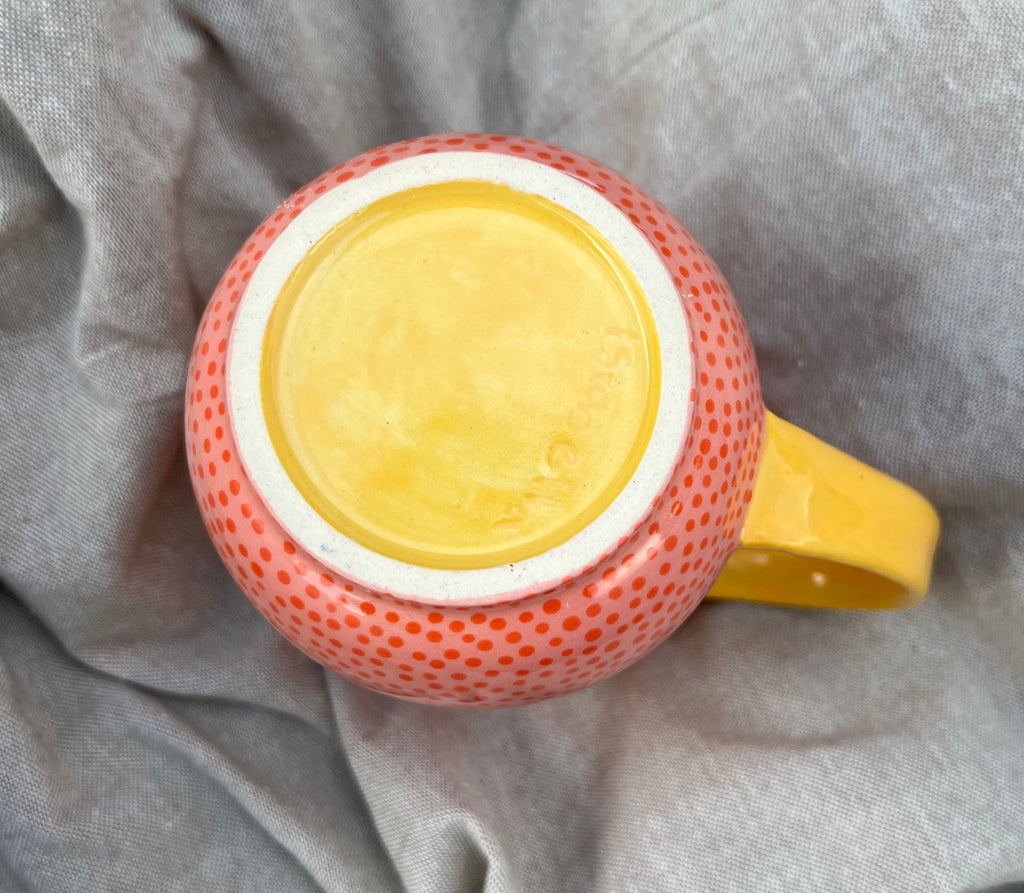 Pink n Yellow Dot Mug