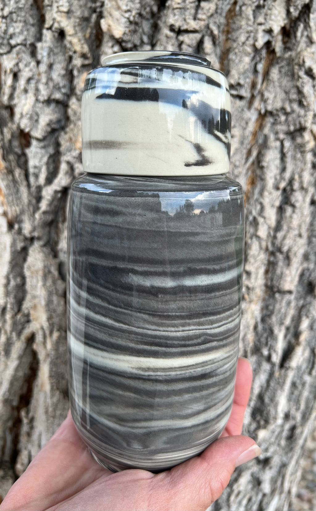 Marbled Bedside Carafe 2