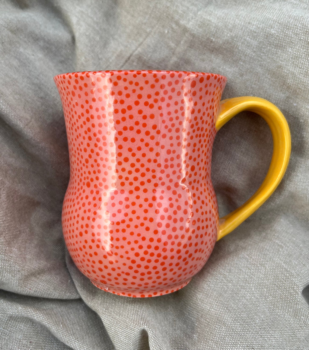 Pink n Yellow Dot Mug