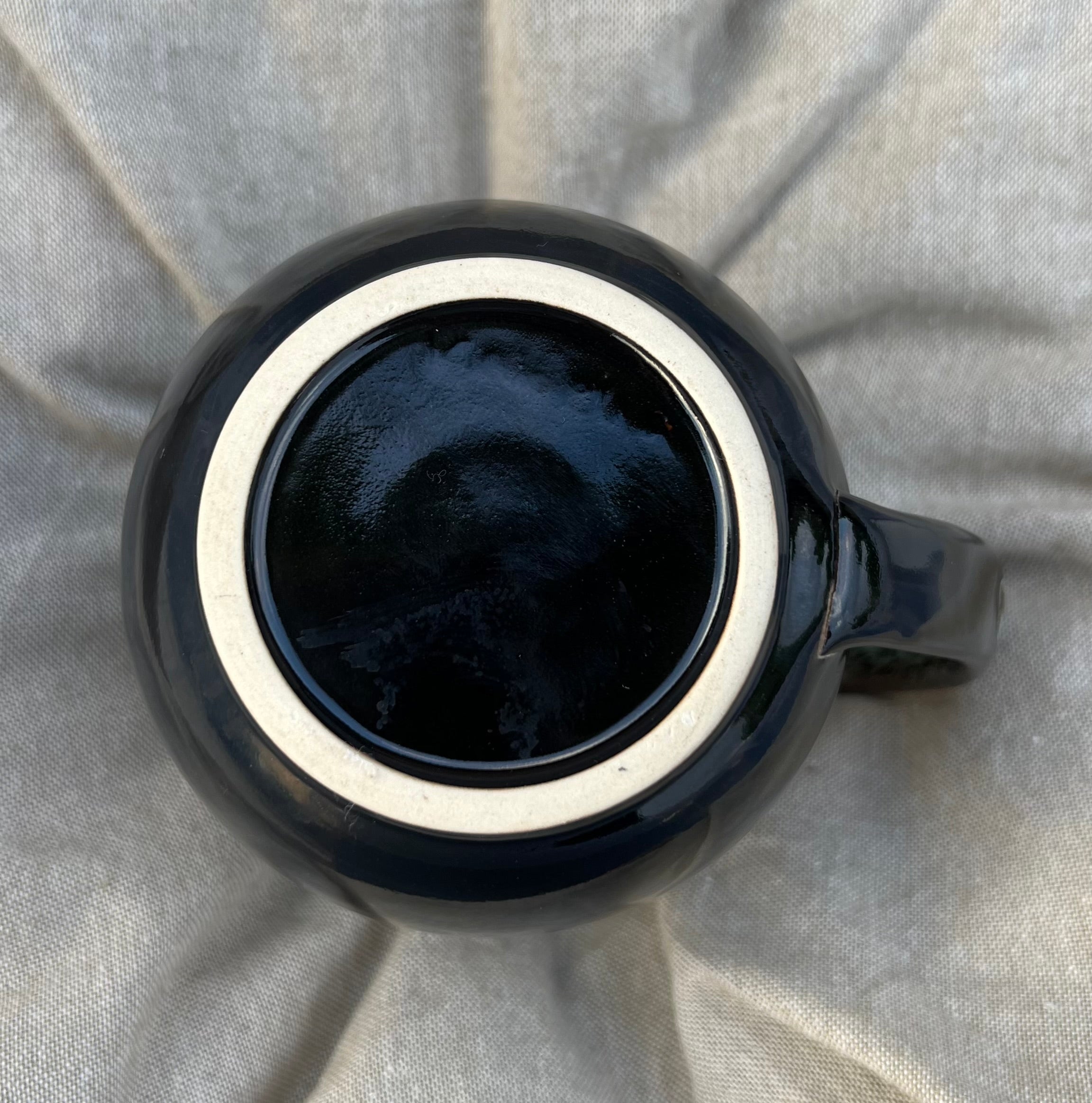 Black n Green Oil Spot Mug
