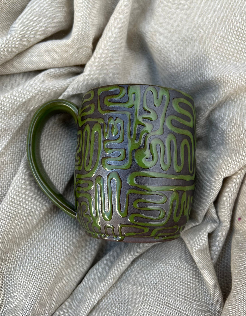 Green Line Mug