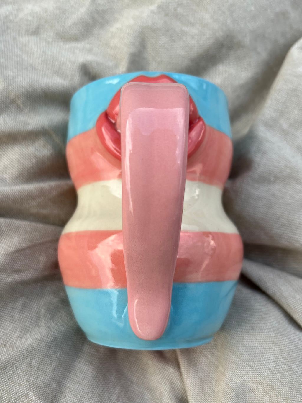 Trans Flag Lip Mug