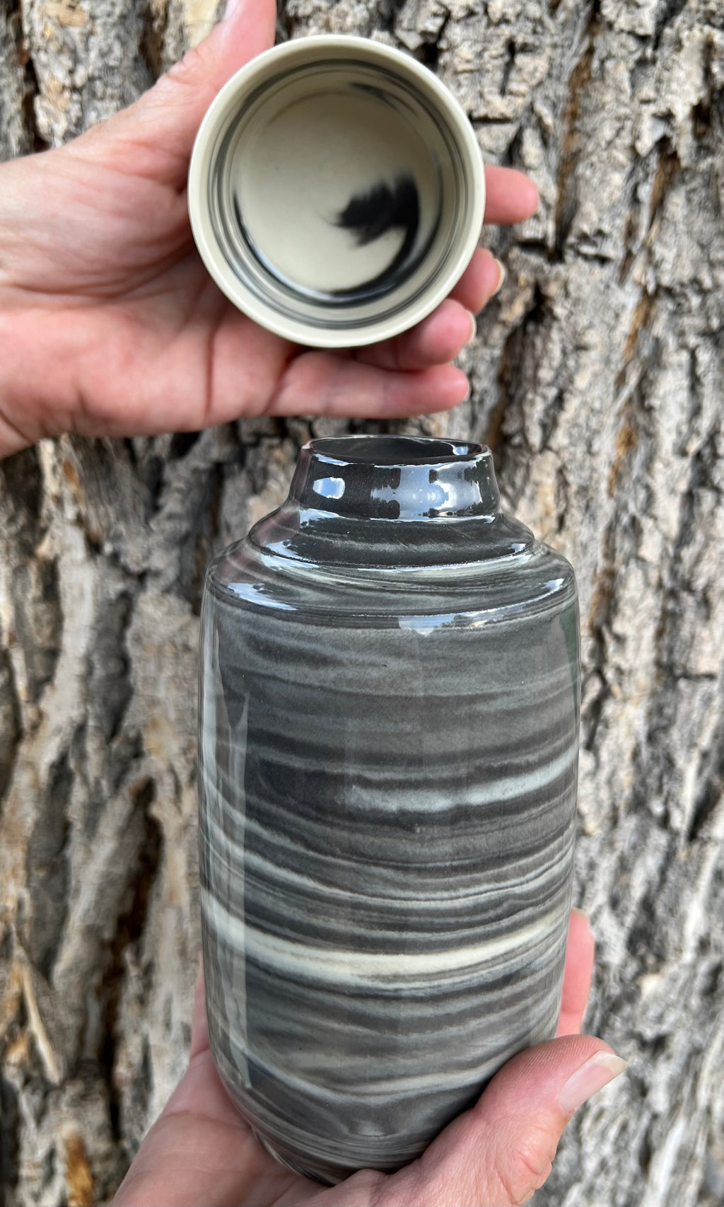 Marbled Bedside Carafe 2