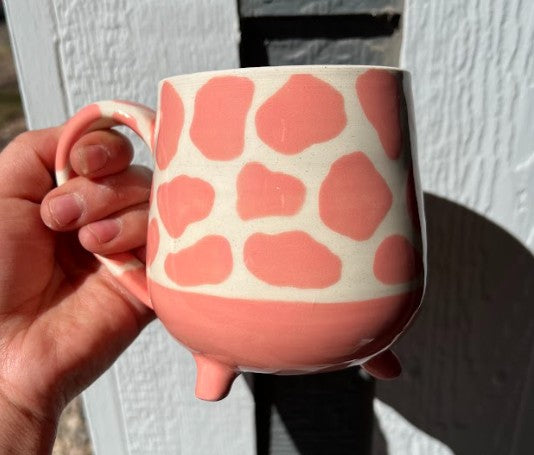 Pink Cow Mug